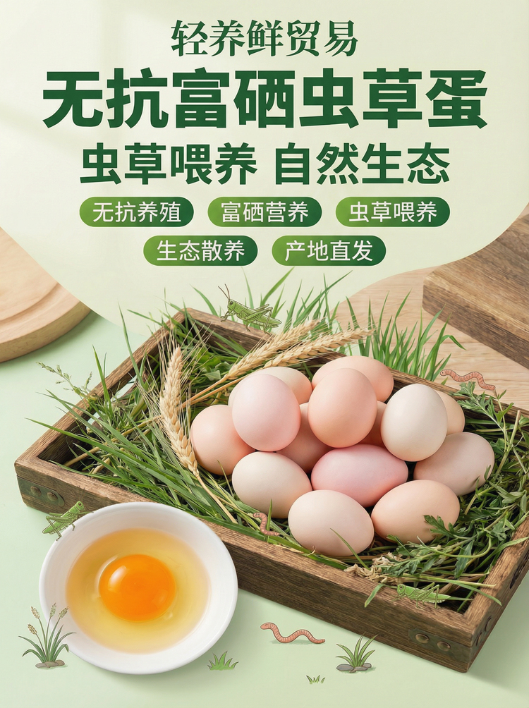 无抗富硒鸡蛋